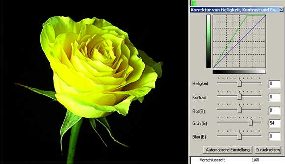 34 rose grüner Kanal minus-